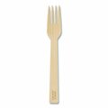 World Centric Bamboo Cutlery, Fork, 6.7 in., Natural, 2000PK FO-BB-67